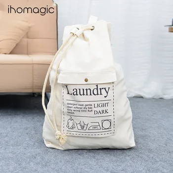 

Clothes Bedside Storage Bag Creative Home Canvas Cinch Top Bag Household Supplies Travel Storage