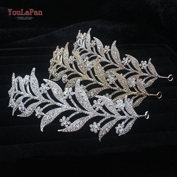 

TOPQUEEN HP326 Zirconia Wedding Tiara for Bride - Princess Tiara Headband Bridal Crown Bridal Hair Accessories for Women Tiara