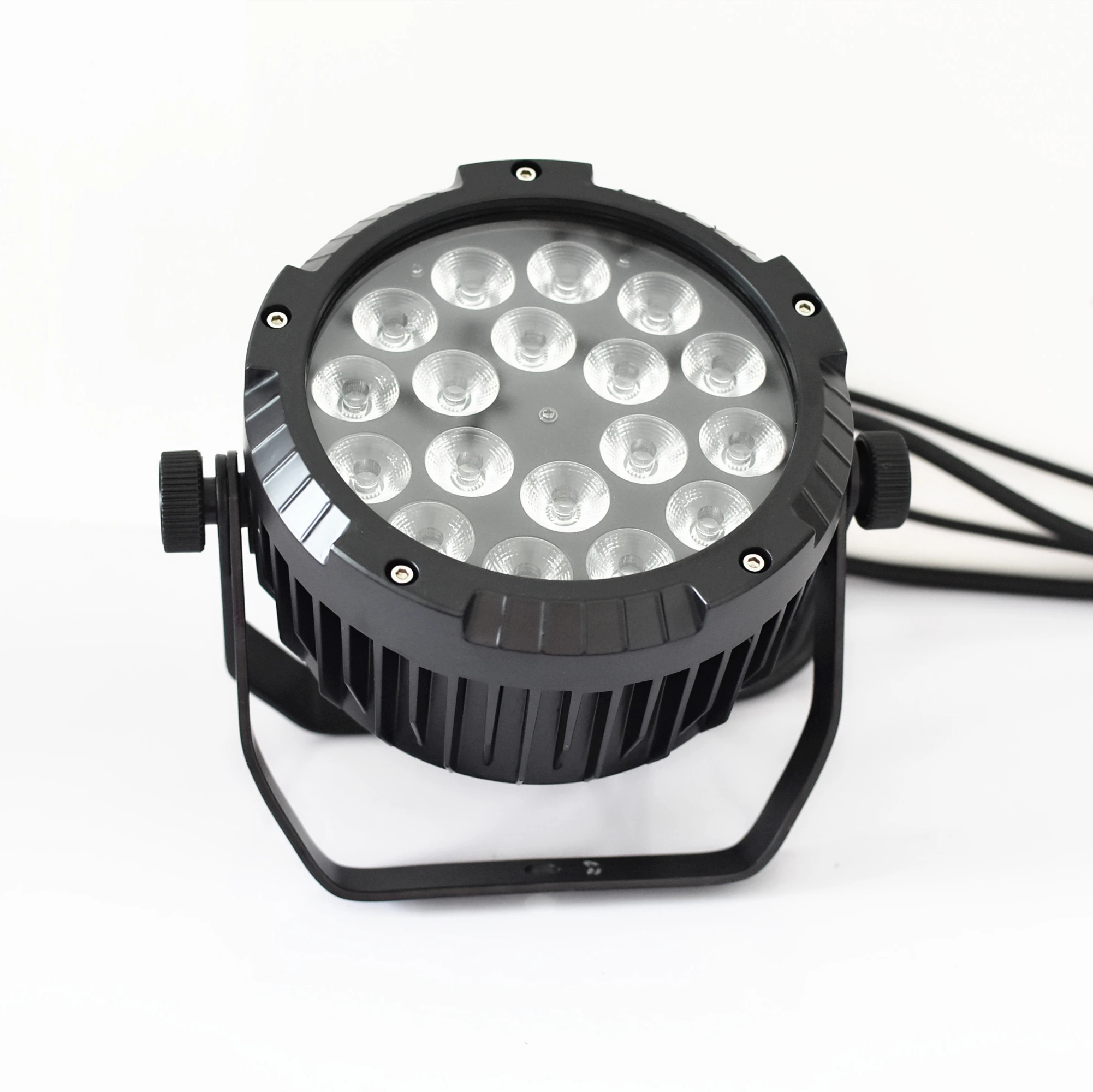 4 шт. 18 led 6 в 1 Плоская светодиодная панель par light 18x18 Вт RGBWA UV 6в1 slim Par64 par can с мощностью