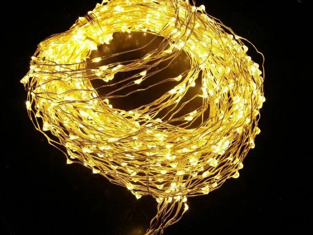 

LED Copper Wire Rice Lighting Chain 3 M 300 Lamp, with Power Controller, Remote Control Function