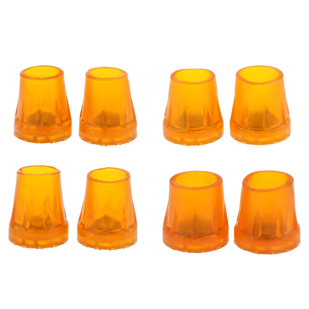 2Pcs Crutch Ferrules Rubber End Anti-skid Walking Stick Tips Crutch Bottom End Cane Replacement Tips, 25-36mm    