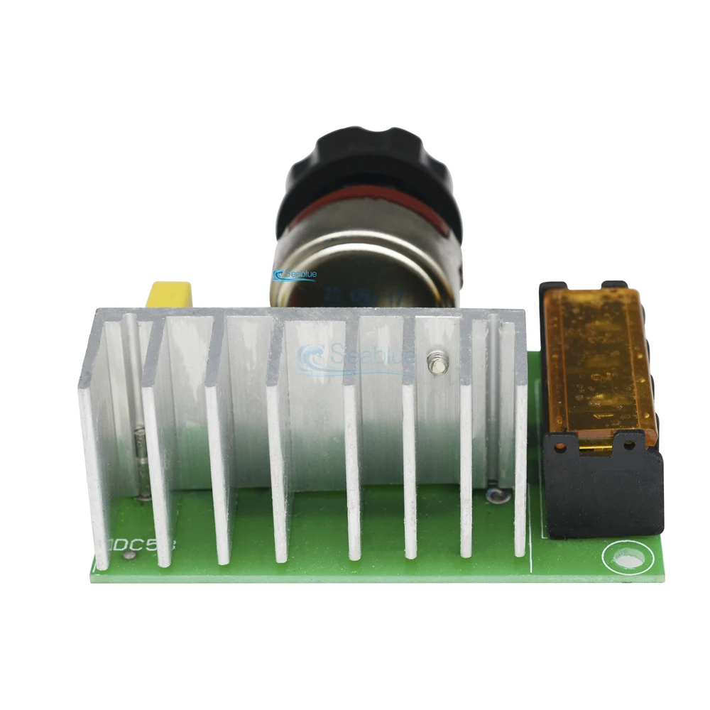 AC 220V 4000W High Power SCR Electric Voltage Regulator Motor Speed Controller Dimmers Dimming Speed With Temperature Insurance