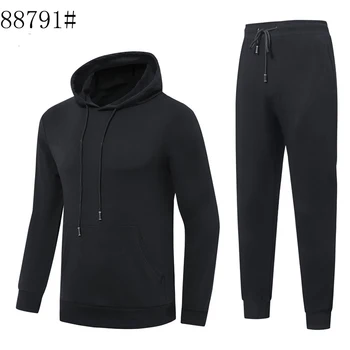 

tommi Men's Sportswear Sets Autumn Winter Hooded Male Casual Tracksuit homme 2 Piece Sweatshirt + Sweatpants Set