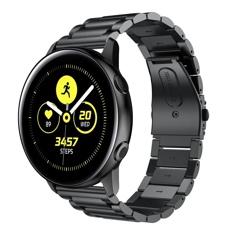 20 мм браслет для samsung Galaxy Watch Active 2 из нержавеющей стали Миланская петля ремешок для часов samsung Galaxy Watch 42 мм Шестерня S2