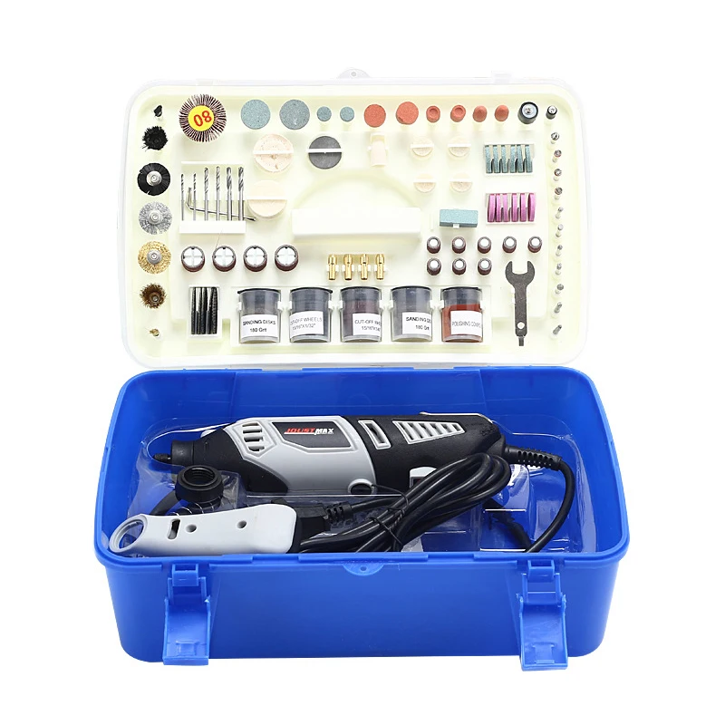 

180W Precision Multifunctional Electric Grinder 6 + 1variable Speed Mini Electric Drill Set Polishing DIY Carving Electric Tool