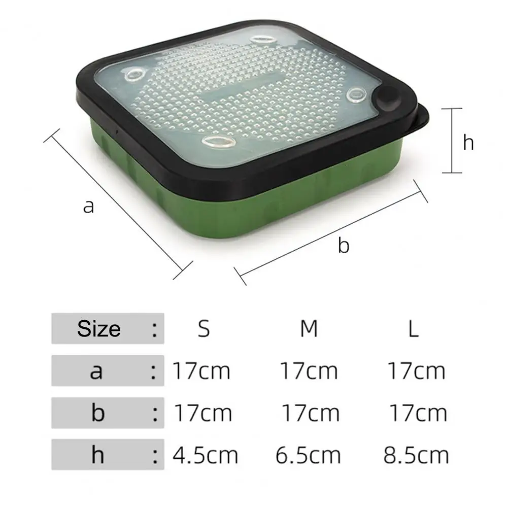Lure Case Large Capacity Breathable Green Waterproof Fishing Lure Portable Bait Storage Box Multi-purpose Mixed Tray for Outdoor