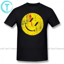 Хранители футболка смайлик-сторож футболка негабаритных 100 хлопковая Футболка Графический короткий рукав человек Забавный уличная футболка