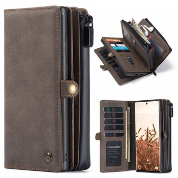 

CaseMe Retro Leather Case For Samsung Galaxy S20 Ultra Plus Note 10 Plus Note 20 Ultra Magnetic Wallet Phone Case For A51 A71