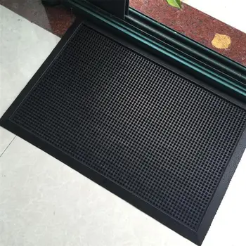 

1PC Sole Disinfection Pad Washable Nonslip PVC Mat Sanitizing Floor Mat Entrance Mat Disinfection Door Mat (Black, 40x60x0.8cm)