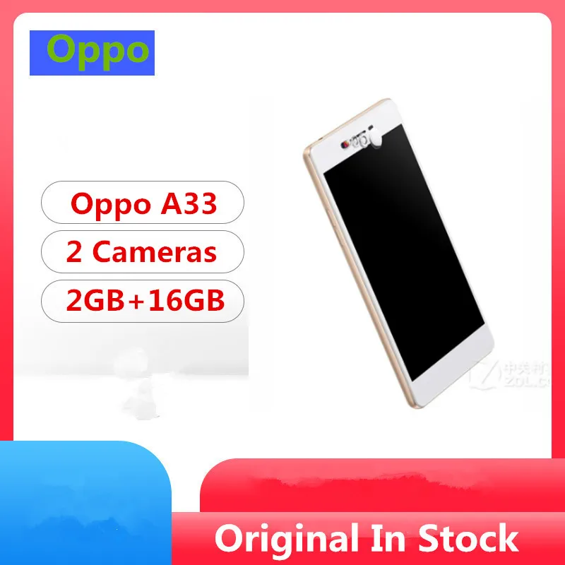 Сотовый телефон Oppo A33 4G LTE Snapdragon 410 Android 5 1 0 дюйма IPS 960x540 2 Гб ОЗУ 16 ПЗУ 8 МП две Sim