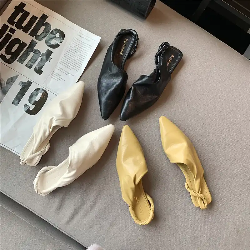 chaussures plates bout pointu
