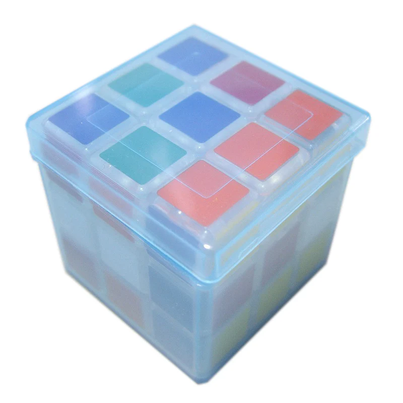 

57mm and 2x2x2 Cube Protection Box Strange-shape Cubo Magico Magnetic 5.7cm Blue Box Education Puzzle Cube Protective Boxes