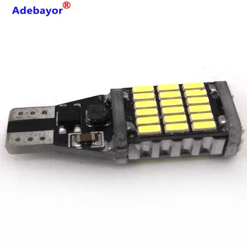 

50PCS T15 921 W16W 45 SMD 4014 Canbus T10 LED Auto Additional Brake Lamp Backup Reverse Lights Car Daytime Running Light White