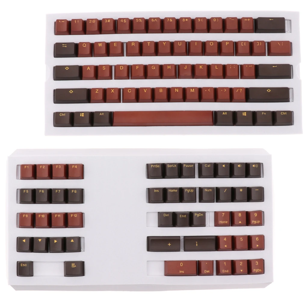 OEM Profile Thick PBT Keycap set for Mechanical Gaming Keyboard, 12.59x6.29x1.77inch