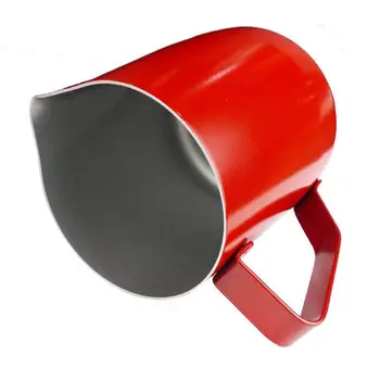 

350 ml of thick water Stainless steel Foaming Cafe In steel Latte Art Pot Milk Jug - Red