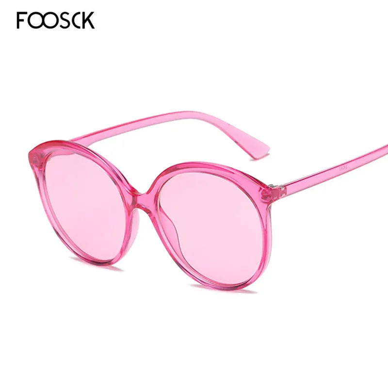 FOOSCK 2019 New Luxury Fashion Vintage Women Brand Design Big Frame Eyeglasses Classic Oculos De Sol UV400 | Аксессуары для одежды
