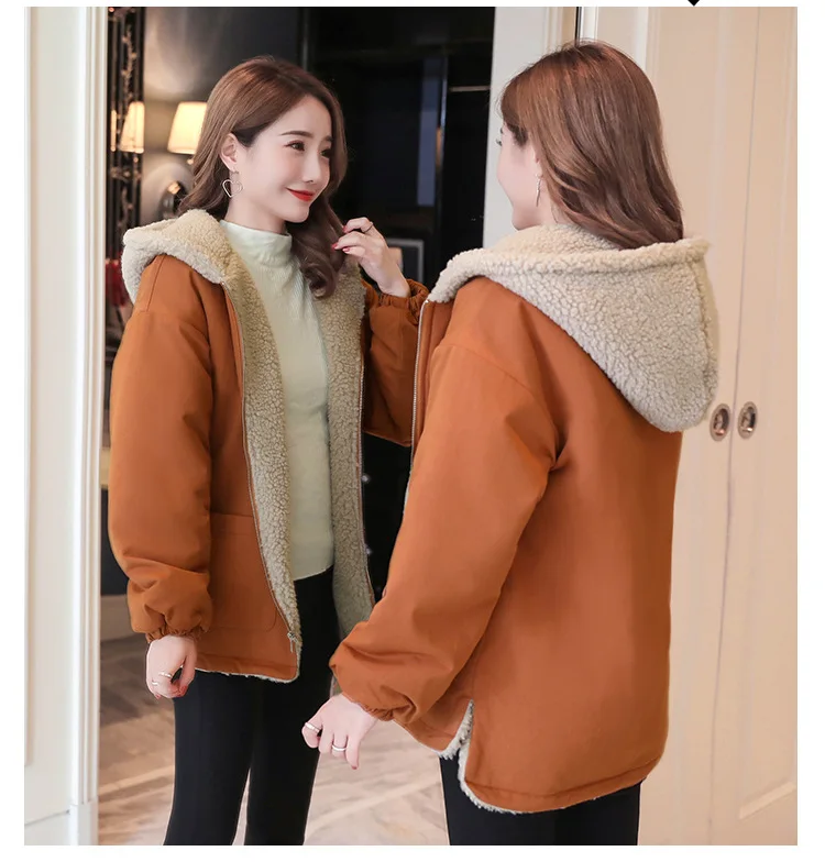 Maternity Jacket Autumn And Winter Long-sleeved Maternity Dress Loose Plus Velvet Hug Baby Out Of The Coat Pregnancy Clothes