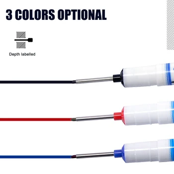 

Long Head Markers Bathroom Woodworking Decoration Multi-purpose Deep Hole Marker Pens KQS8