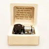 Wind Up Wood Music Box with Sankyo Mechanism, Jurassic Park Theme 3