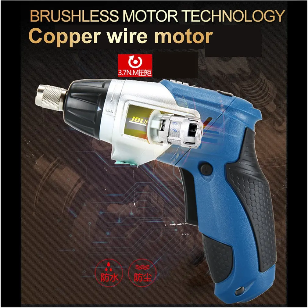 46Pcs Wireless Handheld Electric Screwdriver Set Household Rechargeable Drill Gun Tools Multi-function Screwdrivers