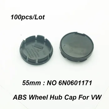 

Car Styling 100x 55mm 5.5cm 6N0601171 Black Car Rims Covers Car Wheel Center Hub Caps For Passat B6 B7 CC MK5 MK6 Tiguan