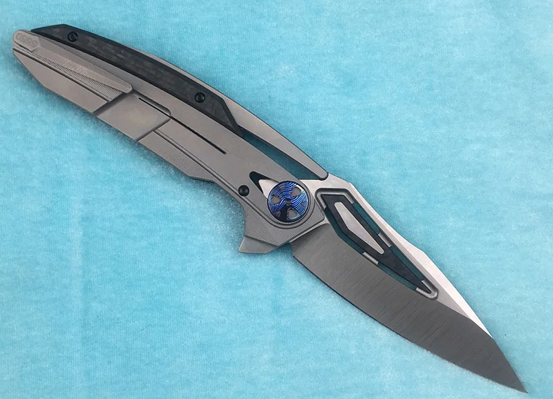 LEMIFSHE ZT0999 Флиппер складной нож M390 лезвие титановый сплав+ рычаг CF открытый кемпинг кухонный Фруктовый Нож EDC инструмент