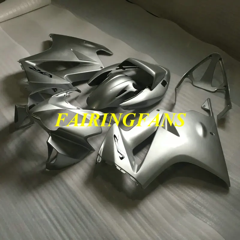 Motorcycle Fairing kit for HONDA VFR800 02 03 04 05 06 VFR 800 2002 2004 2006 ABS Silver Fairings bodywork+gifts HM05 | Автомобили и