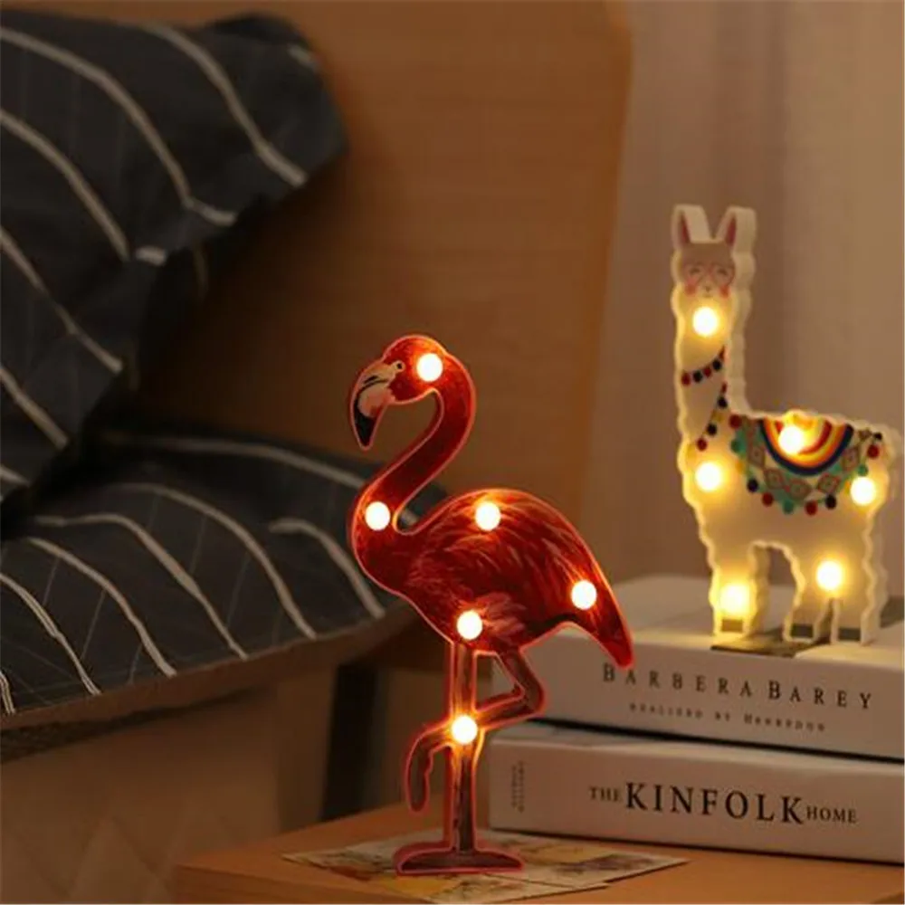 Christmas Alpaca Night Light LED 12x19x2.8cm Decorative Hanging Night Light Lamp Animal Shape Cute Animal Modeling Lamp