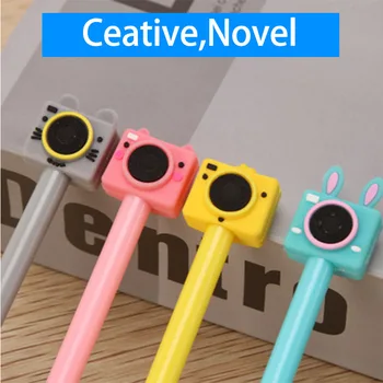 

Korean Creative Camera Gel Pens Stationery Cartoon Cute Black Neutral Pen Office & School Supplies
