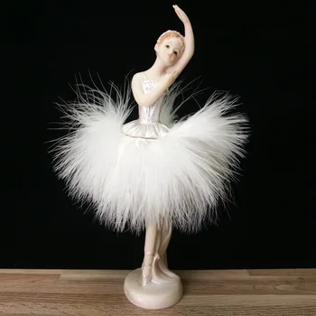 

European New Angel Doll crafts BALLERINA GIRLS' dance studio bedroom study accessories fairy garden home decoration accessories
