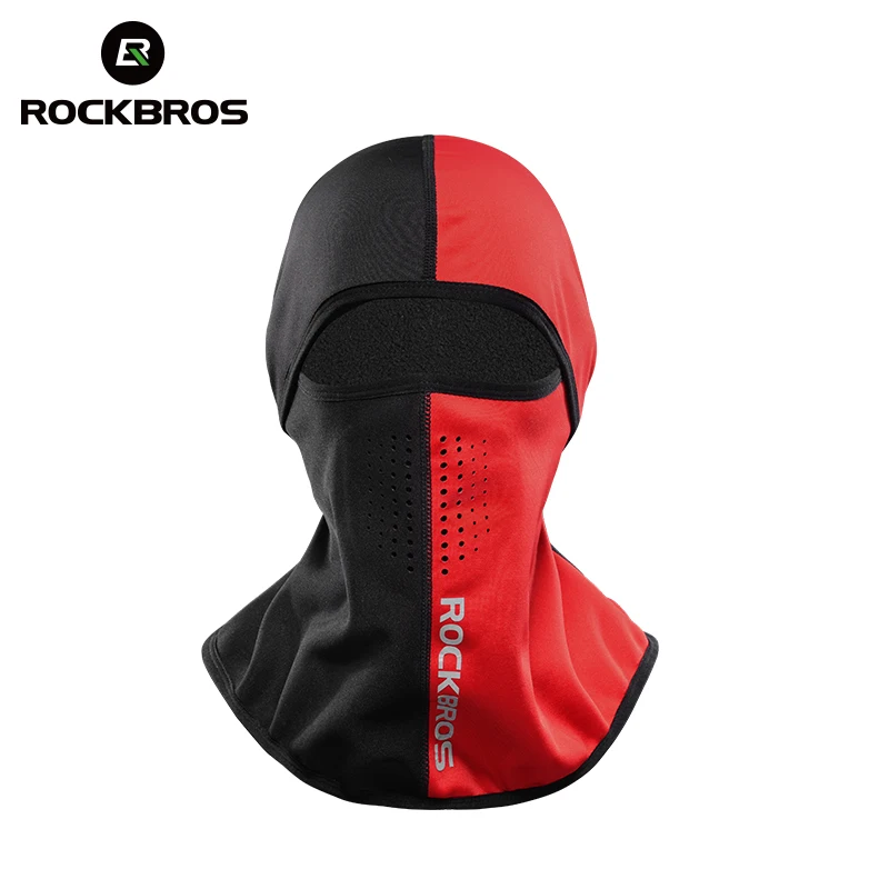 ROCKBROS зимняя Лыжная маска для катания на лыжах и ниндзя теплая флисовая