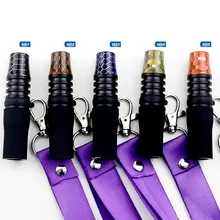 Многоразовый мундштук для кальяна с креплением на веревке, наконечники для рта кальяна из силиконовой смолы, мундштук для кальяна