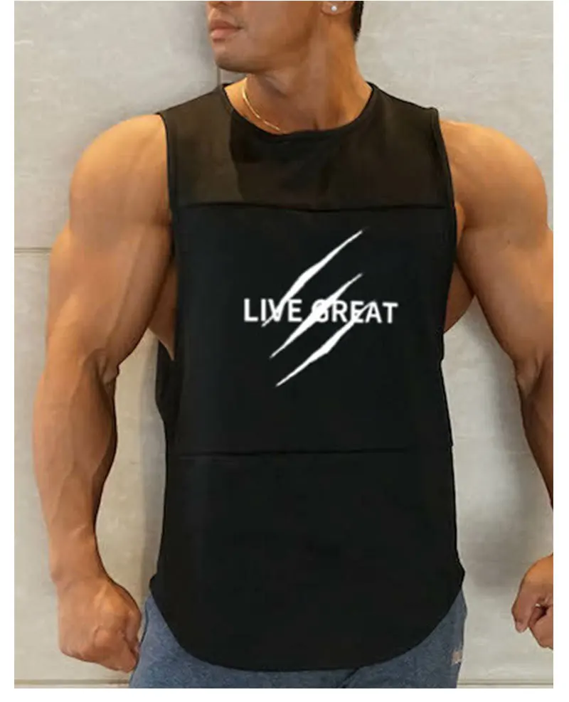 Мышцы Dr. Brothers корейский стиль сетка без рукавов Быстросохнущий жилет мужской дышащий спортивный фитнес жилет футболка