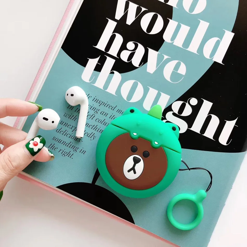 202H Чехол для наушников для Airpods Pro Чехол силиконовый милый поросенок кактус медведь Мультяшные наушники/Earpods чехол для Apple Air pods Pro 3 чехол s - Цвет: 202H