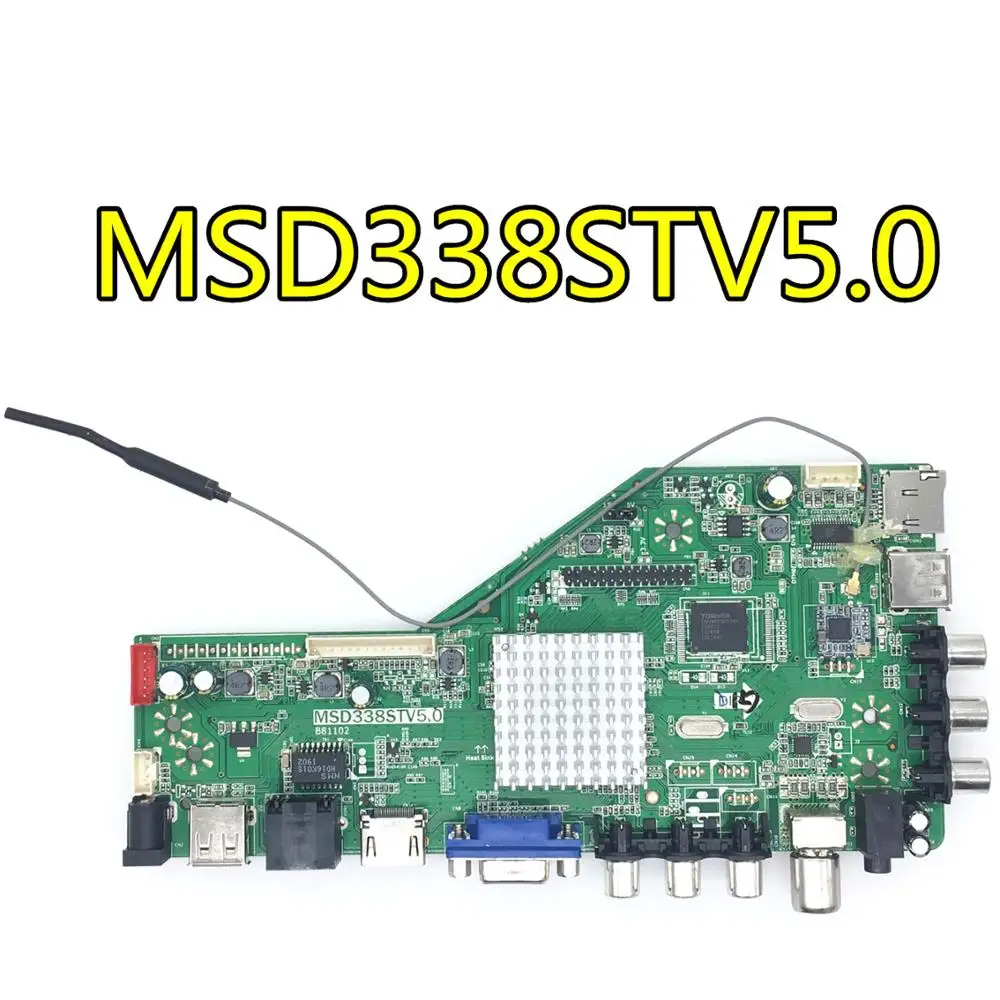MSD338S tv 5,0 интеллектуальная беспроводная сетевая ТВ плата драйвера универсальная умная ЖК-плата контроллера Android ram 1G и 4G хранение