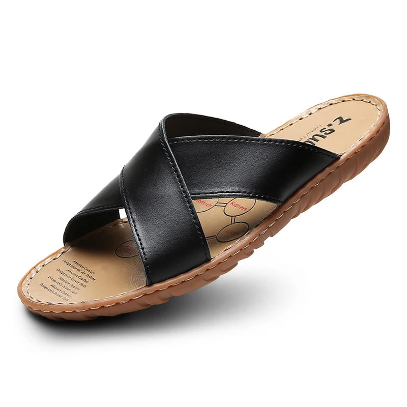 Leather Palm Slippers New Slippers Design 2021 Mens MEN'S LEATHER