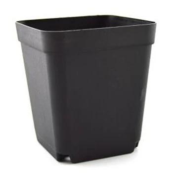 

36Pcs/Set Plastic Seedling Tray Nursery Pots Square Flower Pots For Starting Seedlings Or Succulents - Black