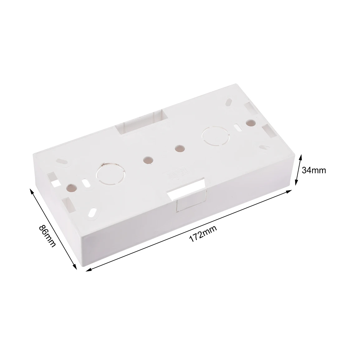 Uxcell настенная коробка переключателей электрическая розетка поверхностного монтажа кассеты 2 банды 2 шт