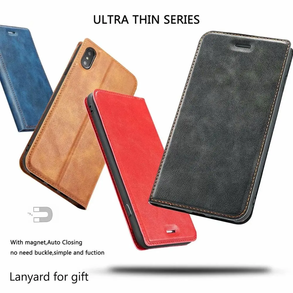 Ультра тонкий роскошный кожаный чехол-книжка для Iphone Xr Xs 11 Pro Max X 8 7 6 6s Plus, чехол с магнитной застежкой и бумажником для карт, чехол-книжка