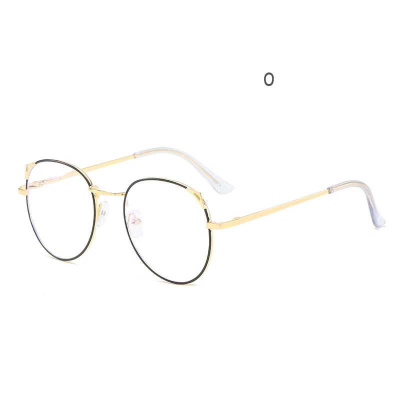 Готовые Очки для близорукости, женские, TR90, Ультралегкая оправа, очки для близорукости, для женщин и мужчин, очки против синего излучения, 0-1,0-2,0-2,5-4,5-6,0 - Цвет оправы: Goldblack 0
