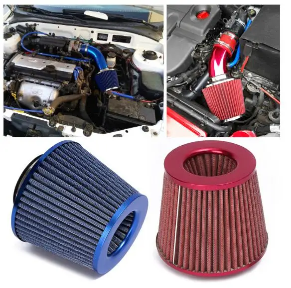 

BAFIRE Universal Air Filter 76mm 3Inch High Flow Car Cold Air Intake Filter Aluminum Induction Induction Hose Pipe Mushroom Head