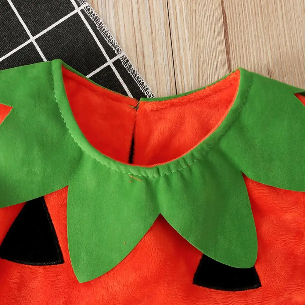 Toddler Infant Baby Boy Girl Cosplay Pumpkin Halloween Outfits Vest Tops Hat Newborn Halloween Costume For Baby Girl Clothes Set