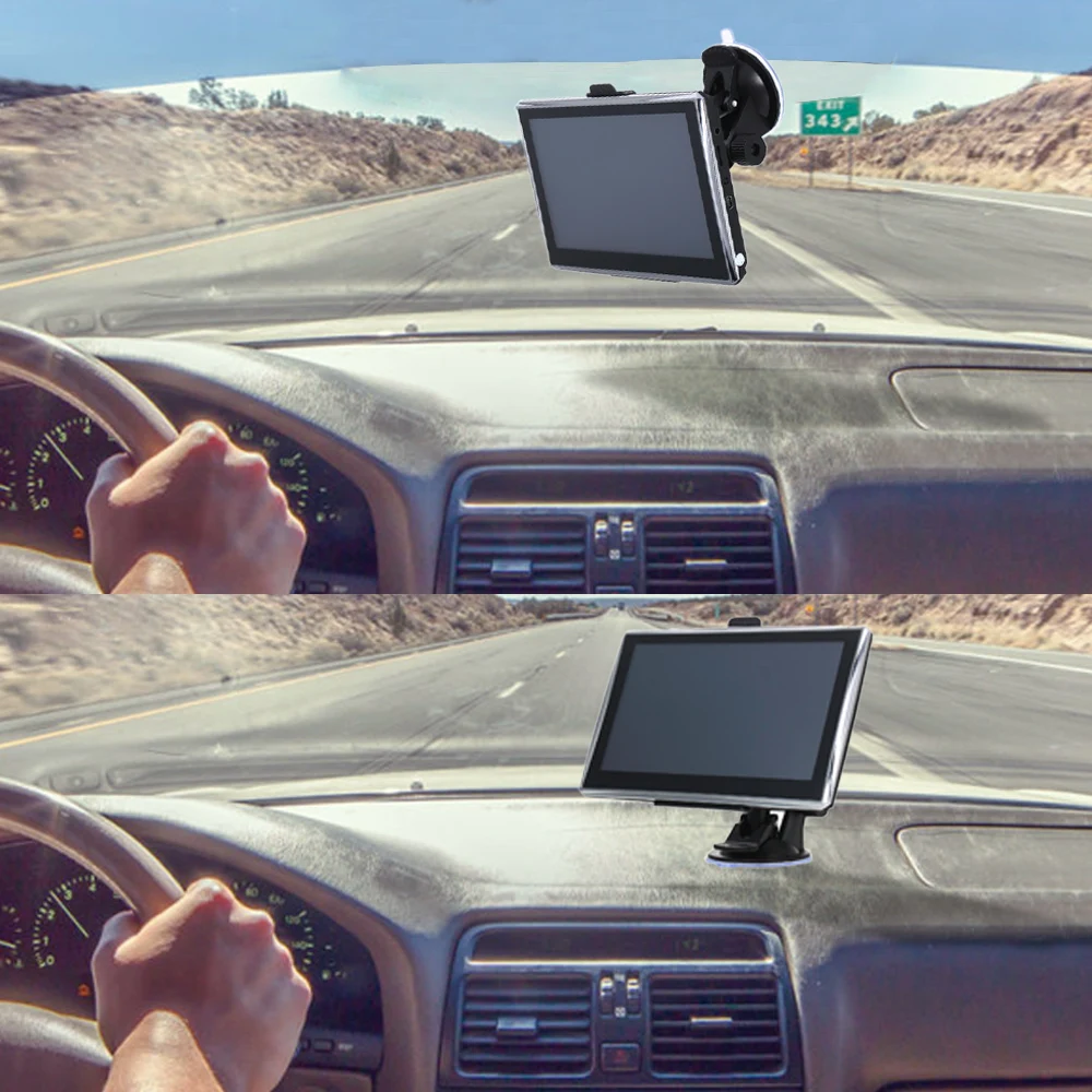 7-дюймовый автомобильный gps навигации FMTouchscreen голосовое оповещение US AU ЕС карта грузовик gps навигаторами