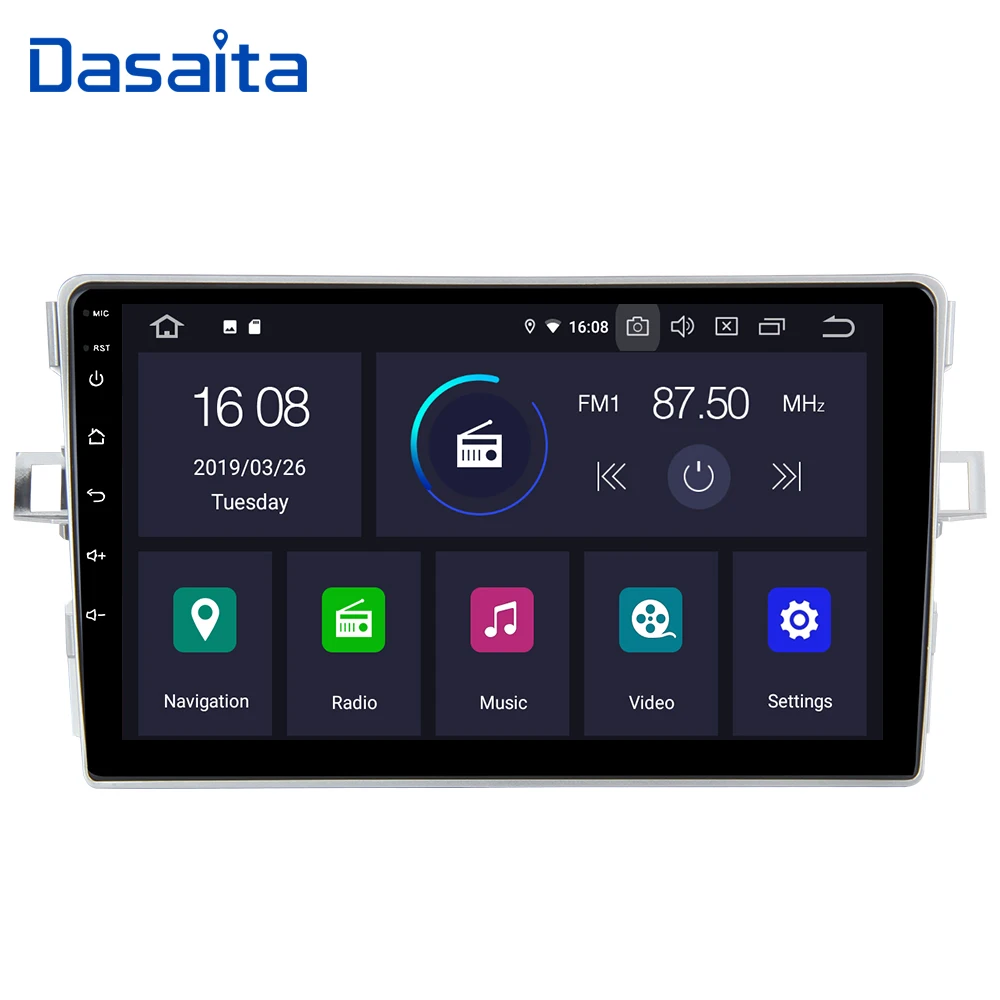 Dasaita 9 &quotсенсорный экран автомобиля Android 0 Радио 1 din для Toyota Verso 2013 2014 2015 2016 Bluetooth