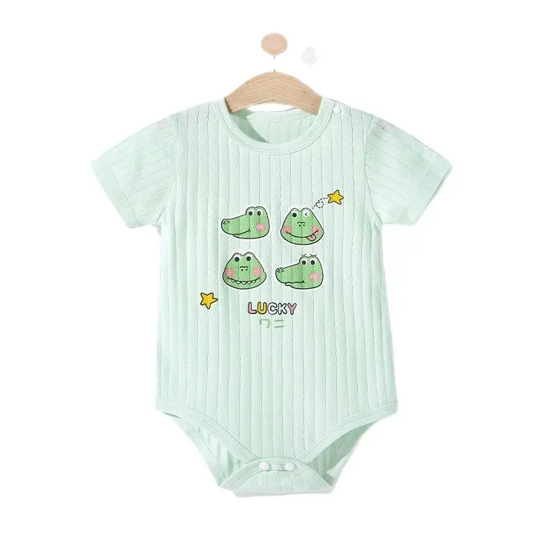 Newborn Baby Summer Rompers 100% Cotton Infant Baby Sleeveless Jumpsuit Cartoon Baby Boys Girls Clothes New Born Baby Clothes carters baby bodysuits	