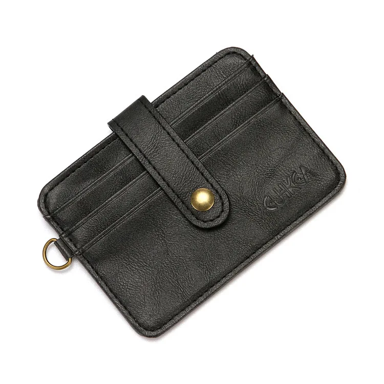 

Creative Pu Leather Pattern Men Korean-style Buckle Purse Business Card xin yong ka bao Card Holder yao chi gua kou