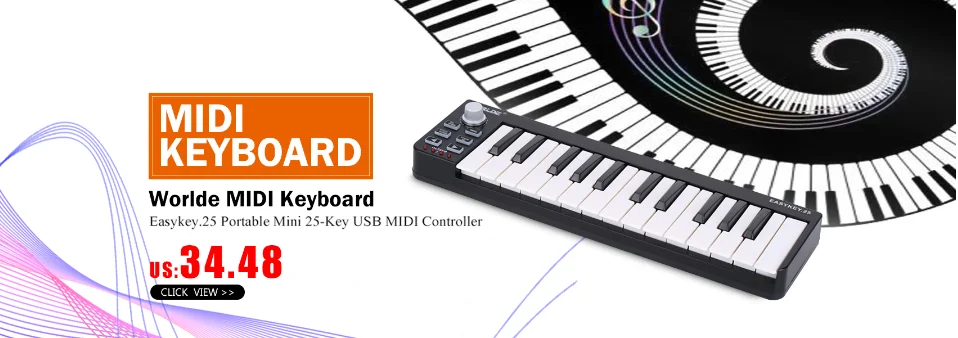 MIDI контроллер, новые полки 48/64, MIDI контроллер барабанной площадки, USB с подсветкой, слайдер, электронные музыкальные инструменты