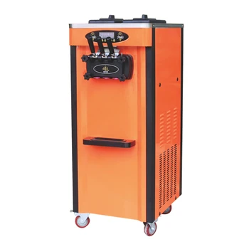 

Color Ice Cream Machine for amusement park Ice Cream Business Three Heads with Universal Wheels 220V Digital Control System