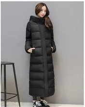 New cotton-padded clothing women's plus-size medium length above knee thick coat down cotton overalls cotton-padded jacket winte