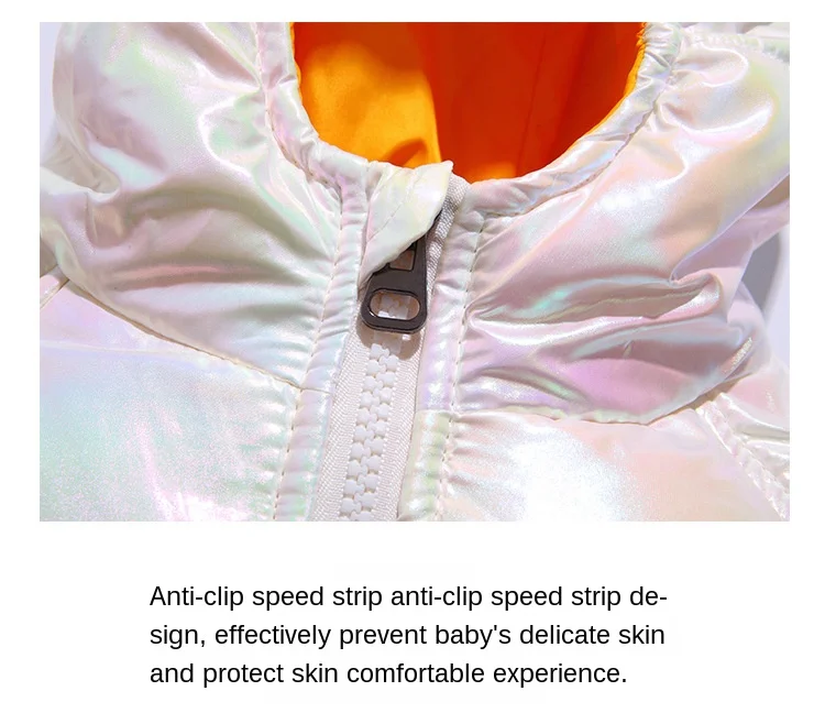 Children Girl Down Jackets Winter Baby Long Coat Boys Fashion Glossy Jackets Kids Outfit 3 4 5 6 7 8 years old